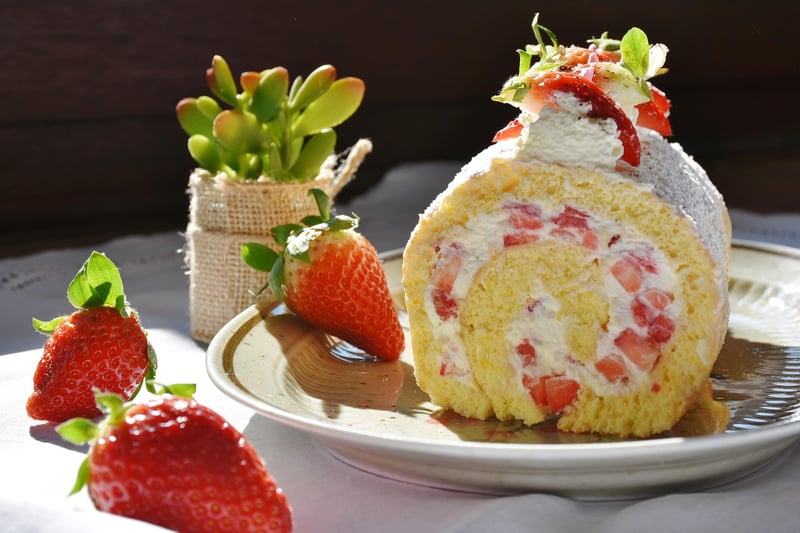 Strawberries on the plant
